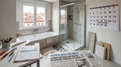 Cambiar bañera por ducha: lo que nadie te cuenta antes de meterte en obra
