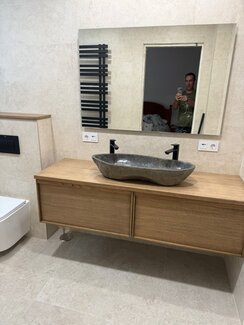 Nueva distribución de reforma de baño